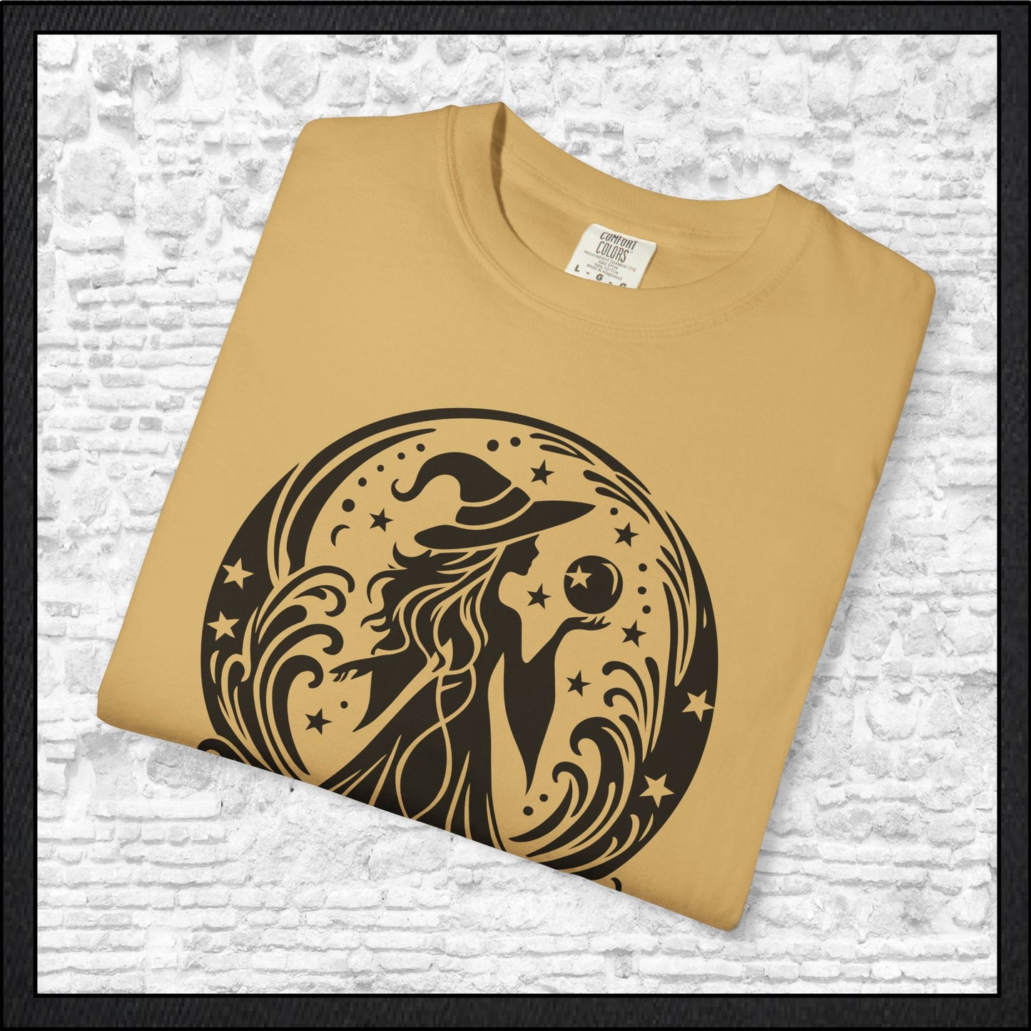Enchanting Witch with Crystal Orb Comfort Colors T-Shirt | Mystical Witch Shirt (4281)