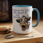 Butter Slipped off Your Biscuit Ceramic Mug | Sassy Cow Quote Accent Coffee Mug (3868)