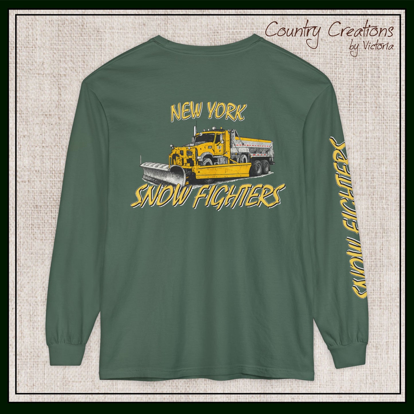 New York Snow Fighters Long Sleeve Comfort Colors® T-Shirt (3965)