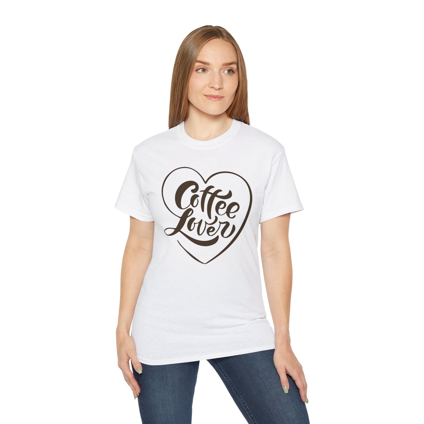 Coffee Lover Short Sleeve T-Shirt – Cute Printed Coffee Gift for Coffeeholics, Casual Everyday Wear (P-6060)