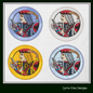 Jack Face Card ITH Jar Opener Machine Embroidery Design, Lid Gripper, In The Hoop Embroidery Projects (1412)