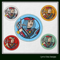 Jack Face Card ITH Jar Opener Machine Embroidery Design, Lid Gripper, In The Hoop Embroidery Projects (1413)