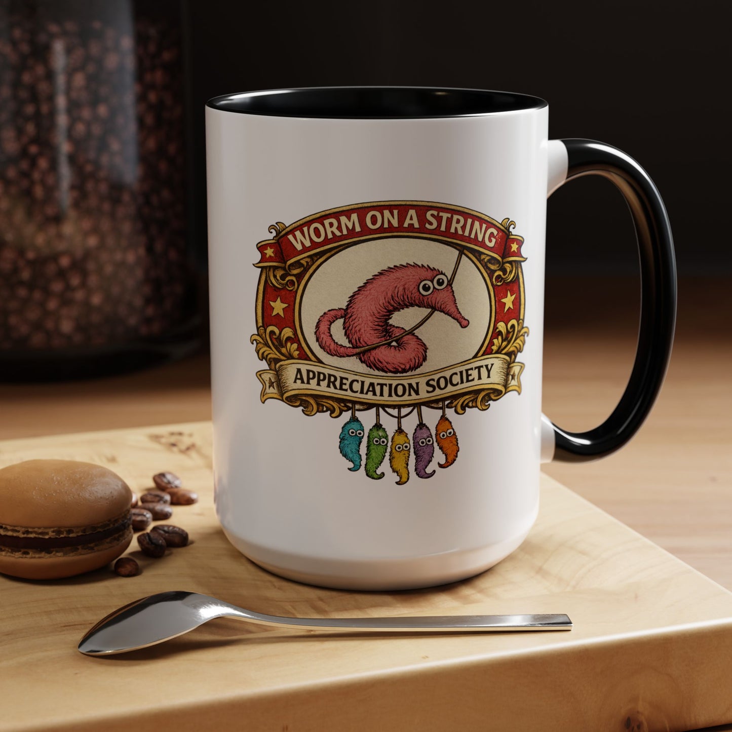 Worm on a String Appreciation Society Mug | Accent Coffee Mug 11/15oz (3898)