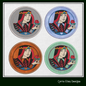 Queen Face Card ITH Jar Opener Machine Embroidery Design, Lid Gripper, In The Hoop Embroidery Projects (1415)