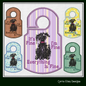 It’s Fine I’m Fine Dog ITH Door Knob Hanger Machine Embroidery Design Saying, In The Hoop Machine Embroidery Project (1427)