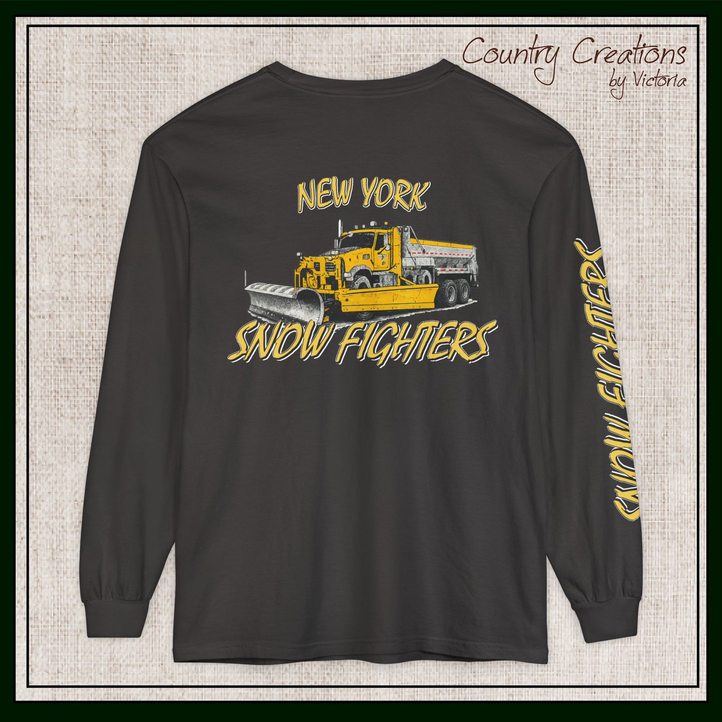 New York Snow Fighters Long Sleeve Comfort Colors® T-Shirt (3965)