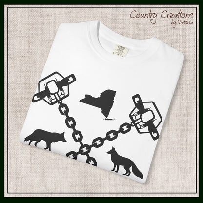 New York Trapper Unisex Comfort Colors T-Shirt – Hunter Lover Gift, Rustic Outdoor Graphic Tee (P6028)