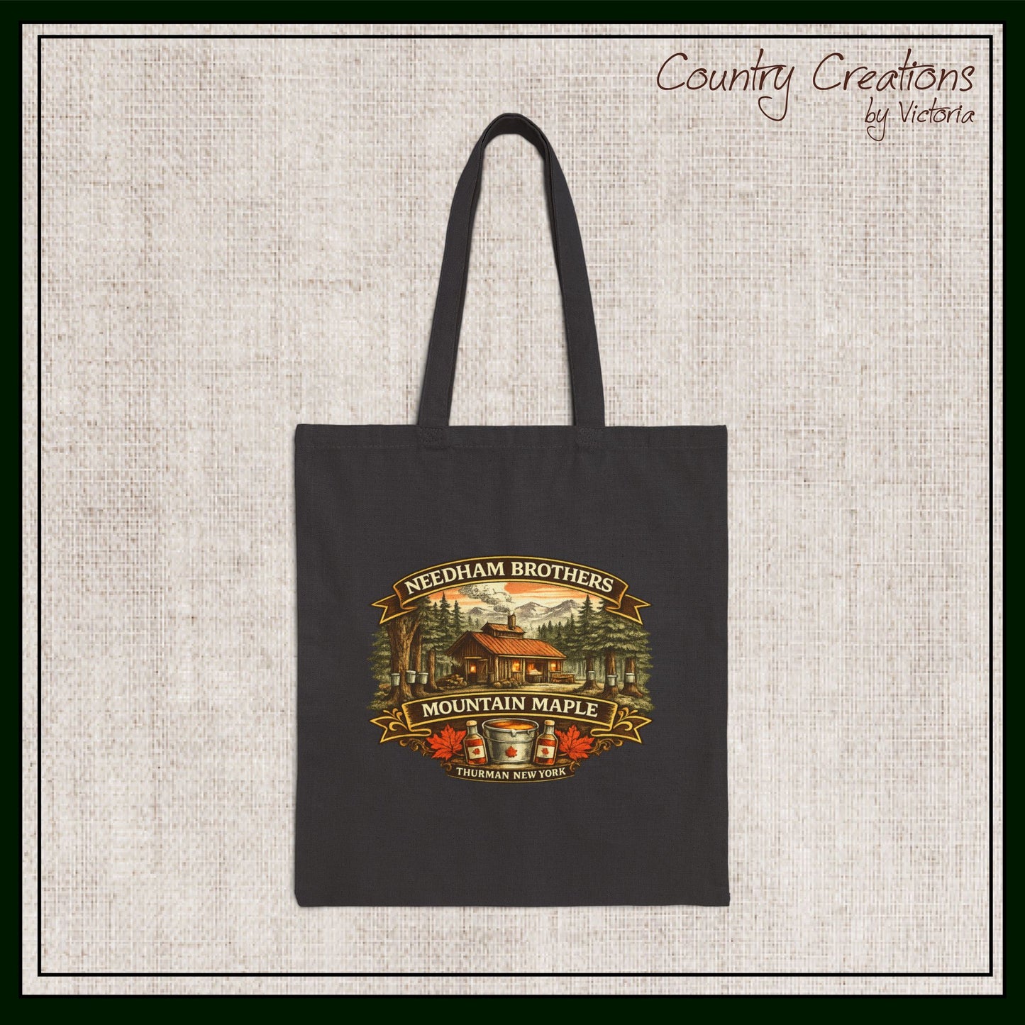 Needham Brothers Mountain Maple Tote Bag | Reusable Canvas Tote (3887)