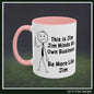 Funny Stick Figure "This is Jim" Accent Color Ceramic Mug | Snarky Humor Coffee Mug, Perfect for Home or Office Decor (P-6050)