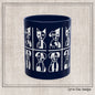 Geometric Dog Color Mug | Minimalist Pet 11oz Ceramic Coffee Mug | 8 Color Choices (4277)