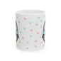 Gray Penguin with Colorful Snowflakes Ceramic Mug | Cute Winter Coffee Cup | Holiday Penguin Gift | 11oz & 15oz