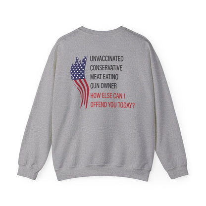 Bold Humor – How Can I Offend You Today Crewneck Sweatshirt | Sarcastic Adult Humor Unisex Pullover