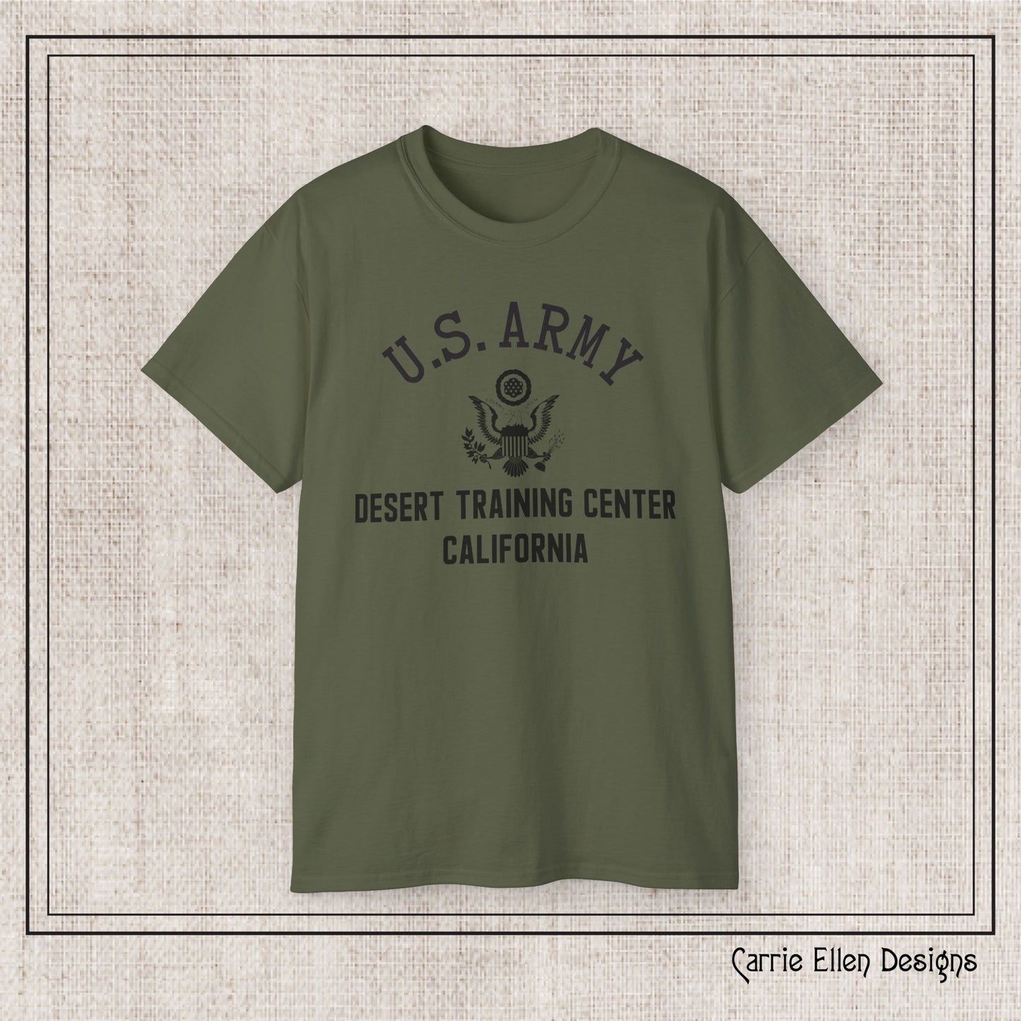 US Army Desert Training Center Short Sleeve Tee – Vintage WWII U.S. Army Reproduction T-Shirt (P-6045)