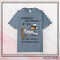 “Whatever Life Throws At You, Just Duck” Comfort Colors Short Sleeve Tee,  Snarky T-shirt Design (P-6017)