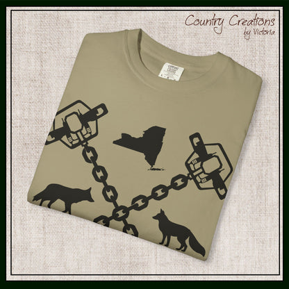 New York Trapper Unisex Comfort Colors T-Shirt – Hunter Lover Gift, Rustic Outdoor Graphic Tee (P6028)