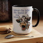 Butter Slipped off Your Biscuit Ceramic Mug | Sassy Cow Quote Accent Coffee Mug (3868)