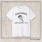 Camp Mackall Paratroops Short Sleeve T-Shirt – Vintage WWII Military Camp Design – Heavyweight 100% Cotton Tee (P-6032)