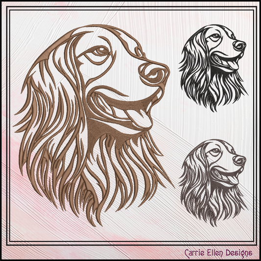 Irish Setter Machine Embroidery Design, Dog Lover Embroidery Pattern, Pet Embroidery, 6 Sizes (1567)