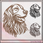 Irish Setter Machine Embroidery Design, Dog Lover Embroidery Pattern, Pet Embroidery, 6 Sizes (1567)