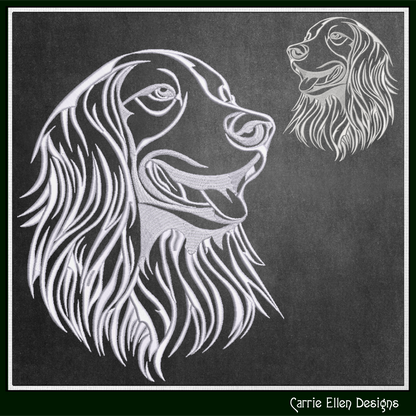Irish Setter Machine Embroidery Design, Dog Lover Embroidery Pattern, Pet Embroidery, 6 Sizes (1567)
