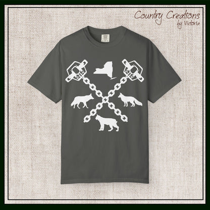 New York Trapper Unisex Comfort Colors T-Shirt – Hunter Lover Gift, Rustic Outdoor Graphic Tee (P6028)