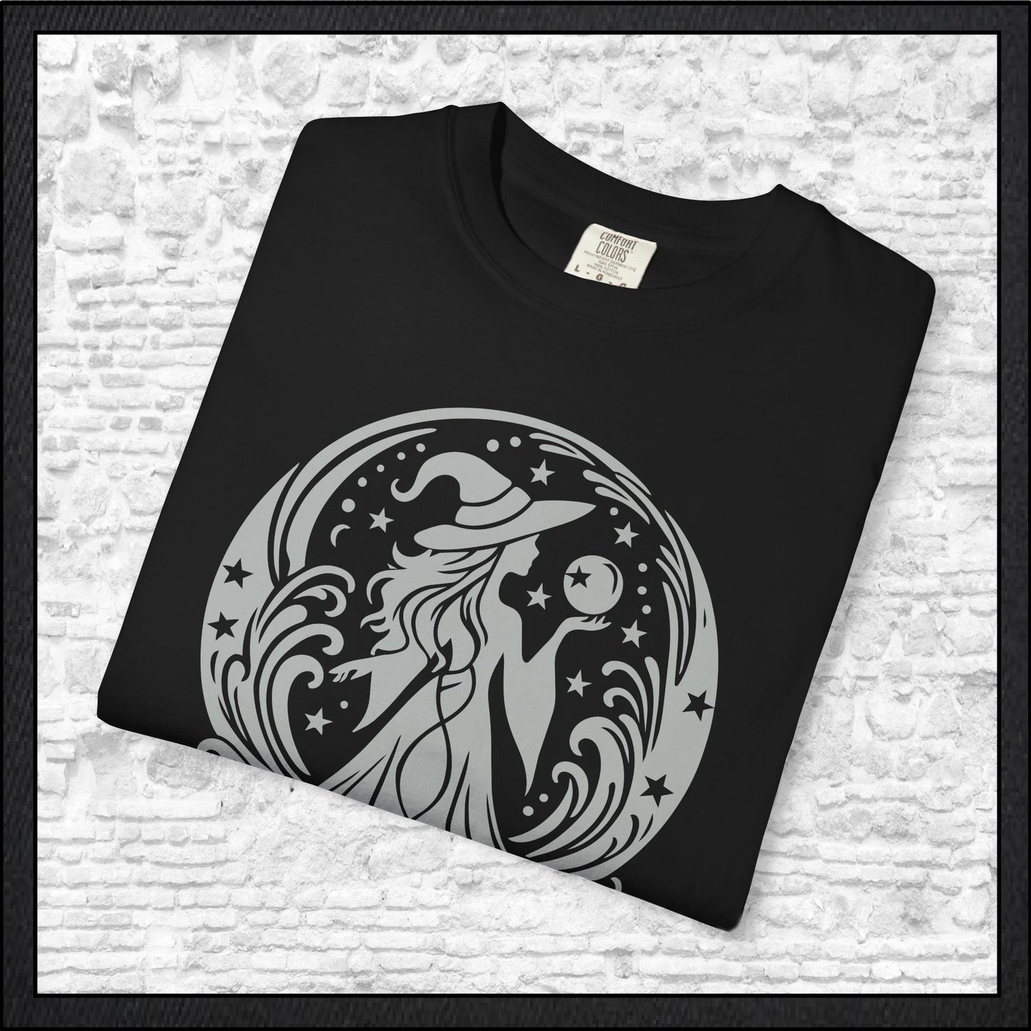 Enchanting Witch with Crystal Orb Comfort Colors T-Shirt | Mystical Witch Shirt (4281)