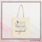 "Go Confidently in the Direction of Your Dreams" Motivational Cotton Canvas Tote Bag – Eco-Friendly Reusable Inspiration Bag (P-6022)