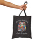 Craft Supply Hoarding Mouse Cotton Tote Bag | Funny Crafter Reusable Bag (3858)