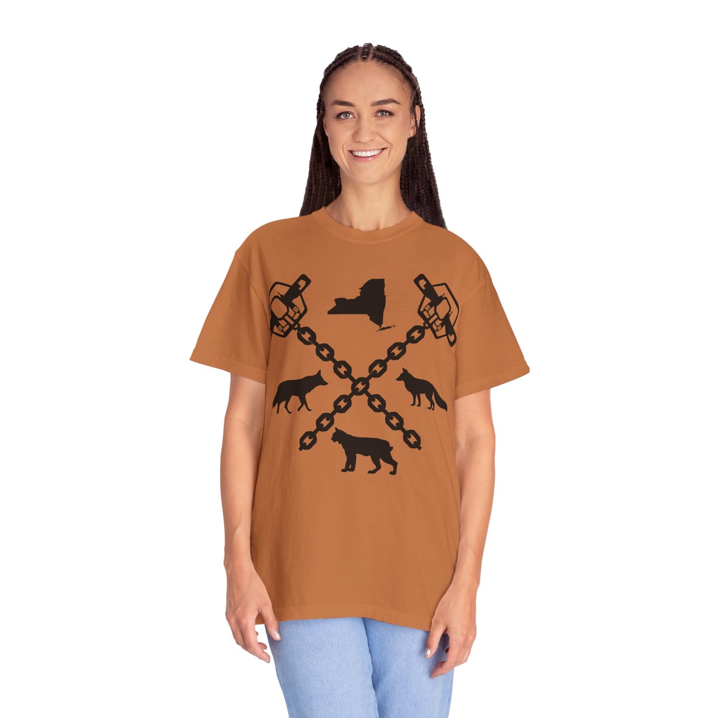 New York Trapper Unisex Comfort Colors T-Shirt – Hunter Lover Gift, Rustic Outdoor Graphic Tee (P6028)