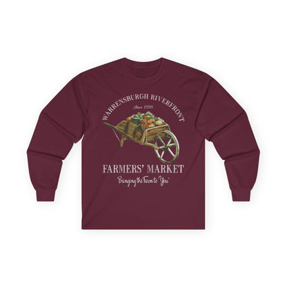 Warrensburgh Riverfront Farmers Market Unisex Long Sleeve Tee (P-6011)