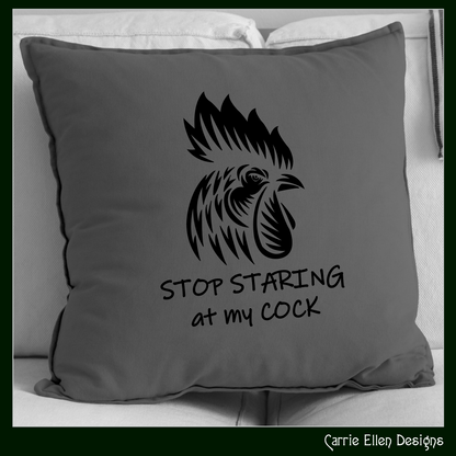 Stop Staring at my Cock Vector Clipart, Funny Farm Animal SVG, Adult Humor Cut and Print Files (1627)