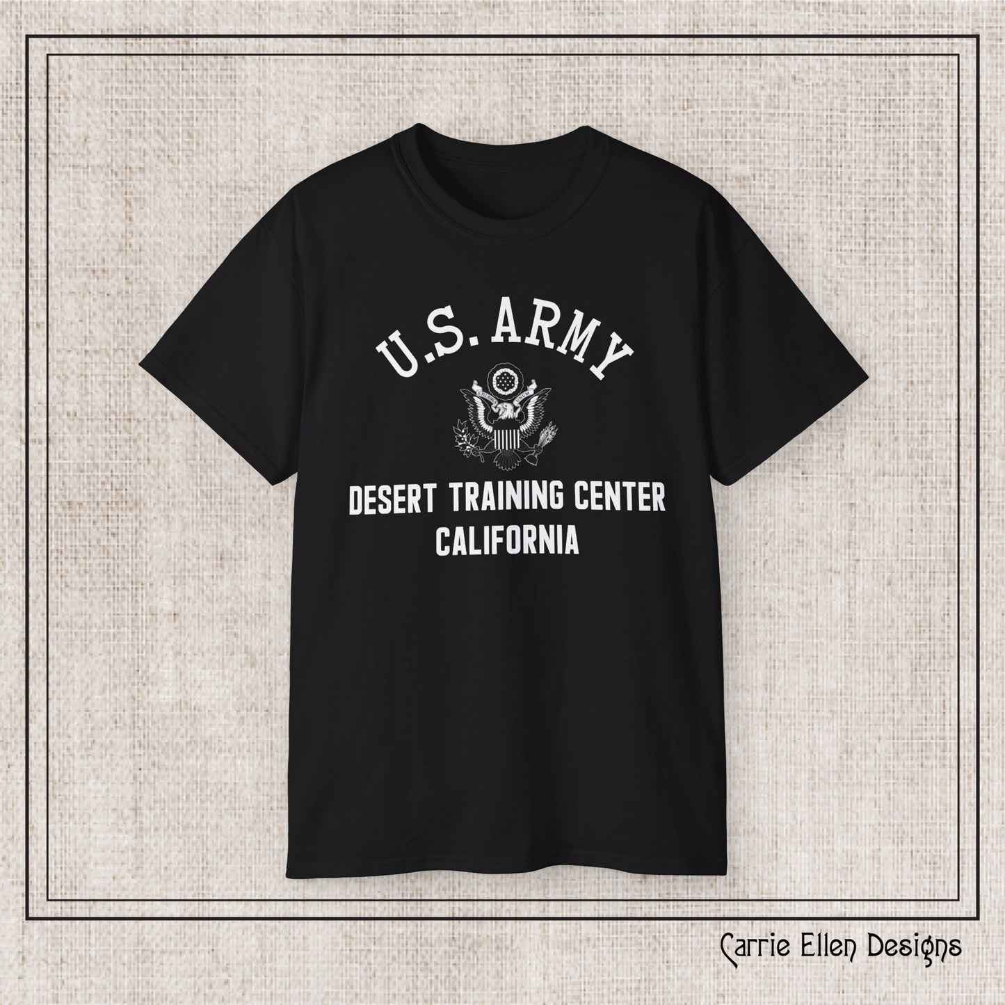 US Army Desert Training Center Short Sleeve Tee – Vintage WWII U.S. Army Reproduction T-Shirt (P-6045)