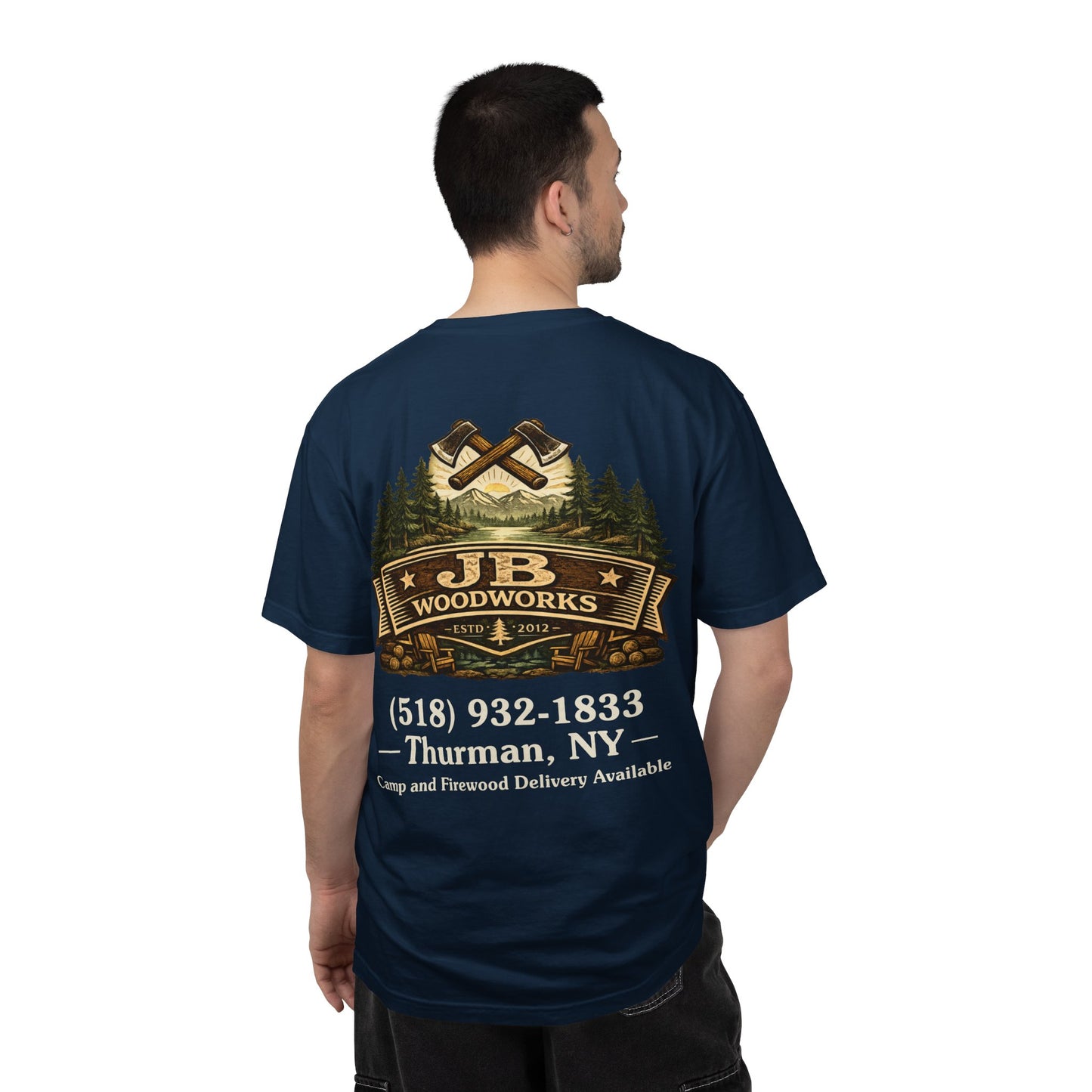 JB Woodworks Logo Pigment Dyed Comfort Colors T-shirt (3875)