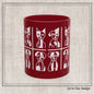 Geometric Dog Color Mug | Minimalist Pet 11oz Ceramic Coffee Mug | 8 Color Choices (4277)