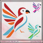 Artistic Parrot SVG Design, Colorful Jungle Bird Vector Clipart, Cockatoo Wildlife Art (1652)