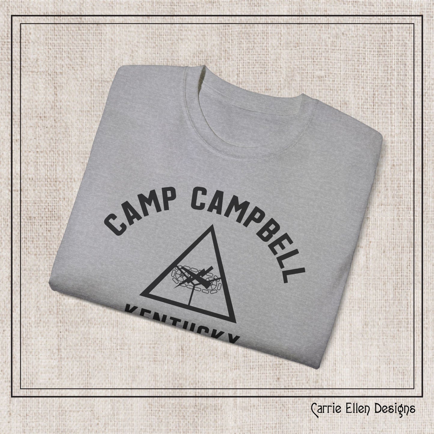 Camp Campbell Kentucky Short Sleeve Tee – Vintage WWII U.S. Army Reproduction T-Shirt, Military Pride Tee, Veteran Gift (P-6057)