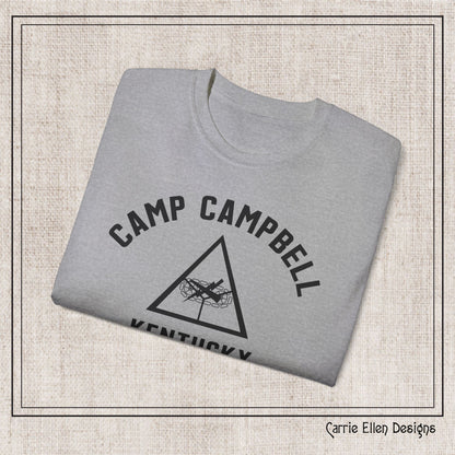 Camp Campbell Kentucky Short Sleeve Tee – Vintage WWII U.S. Army Reproduction T-Shirt, Military Pride Tee, Veteran Gift (P-6057)