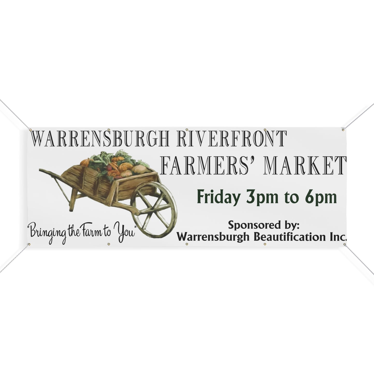 Warrensburgh Farmers' Market Banner - Promote Your Events with Style!