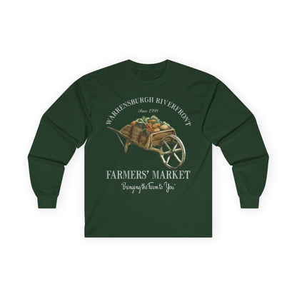 Warrensburgh Riverfront Farmers Market Unisex Long Sleeve Tee (P-6011)