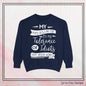 Tolerance of Idiots Snarky Quote Garment-Dyed Sweatshirt, Comfort Colors Adult Humor Printed Sweatshirt (P6005)
