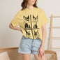 Geometric Cat Comfort Colors® T-Shirt | Minimalist Garment Dyed Cat Tee,  12 Colors (4279)