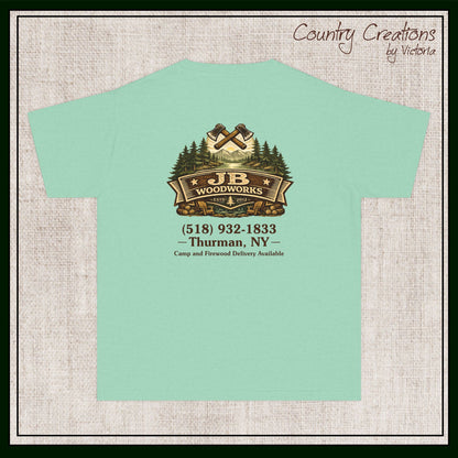 JB Woodworks Logo Pigment Dyed Youth Comfort Colors T-shirt (3878)