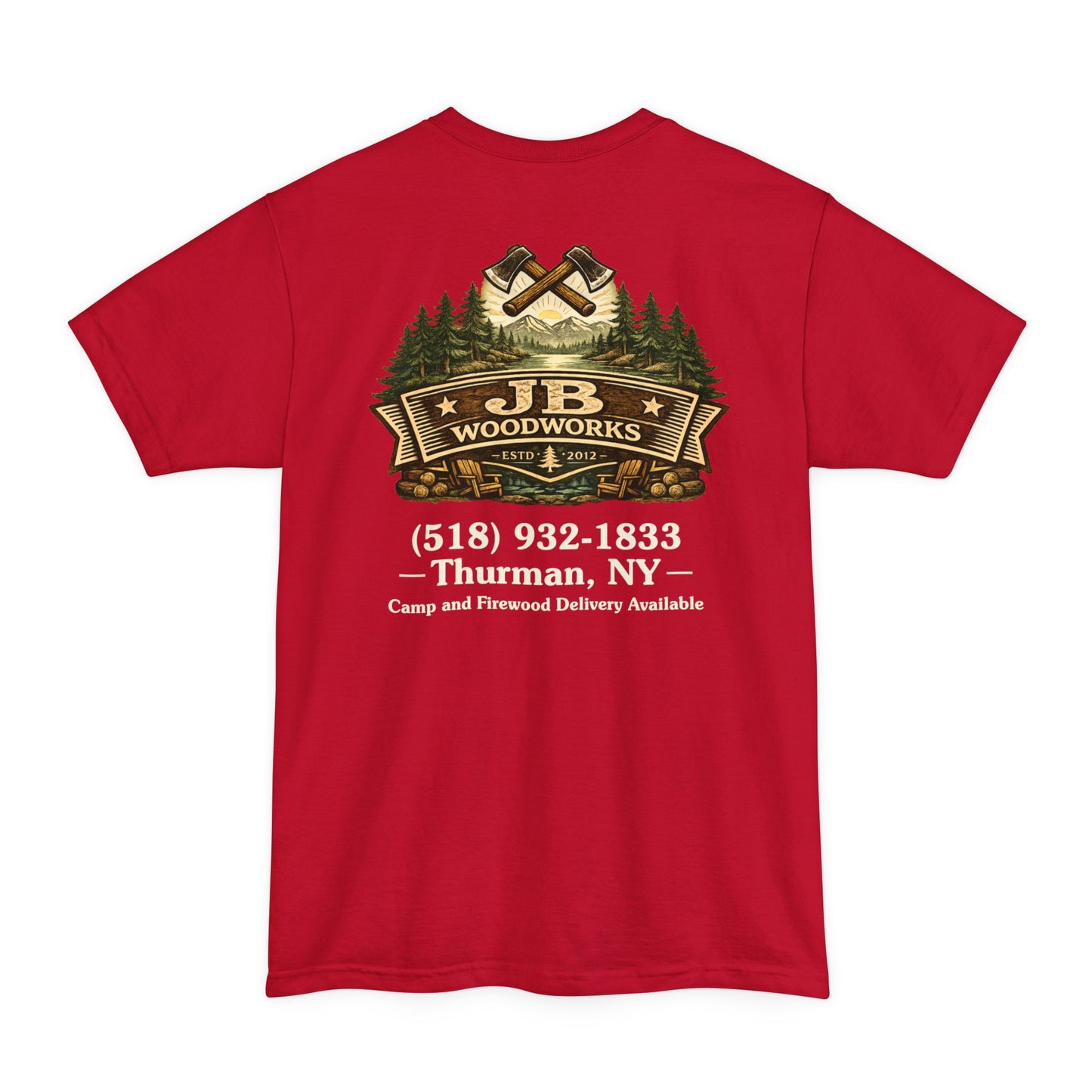 JB Woodworks Unisex Tall Beefy-T® Short Sleeve T-Shirt (3979)