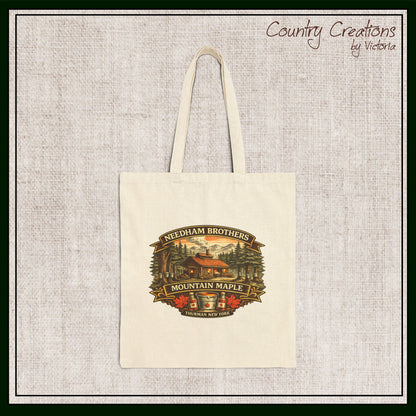 Needham Brothers Mountain Maple Tote Bag | Reusable Canvas Tote (3887)