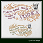 Today’s Good Mood Machine Embroidery Design | Brought to You by Vodka Funny Quote, Vintage Cynical Saying, 6 Sizes (1733)
