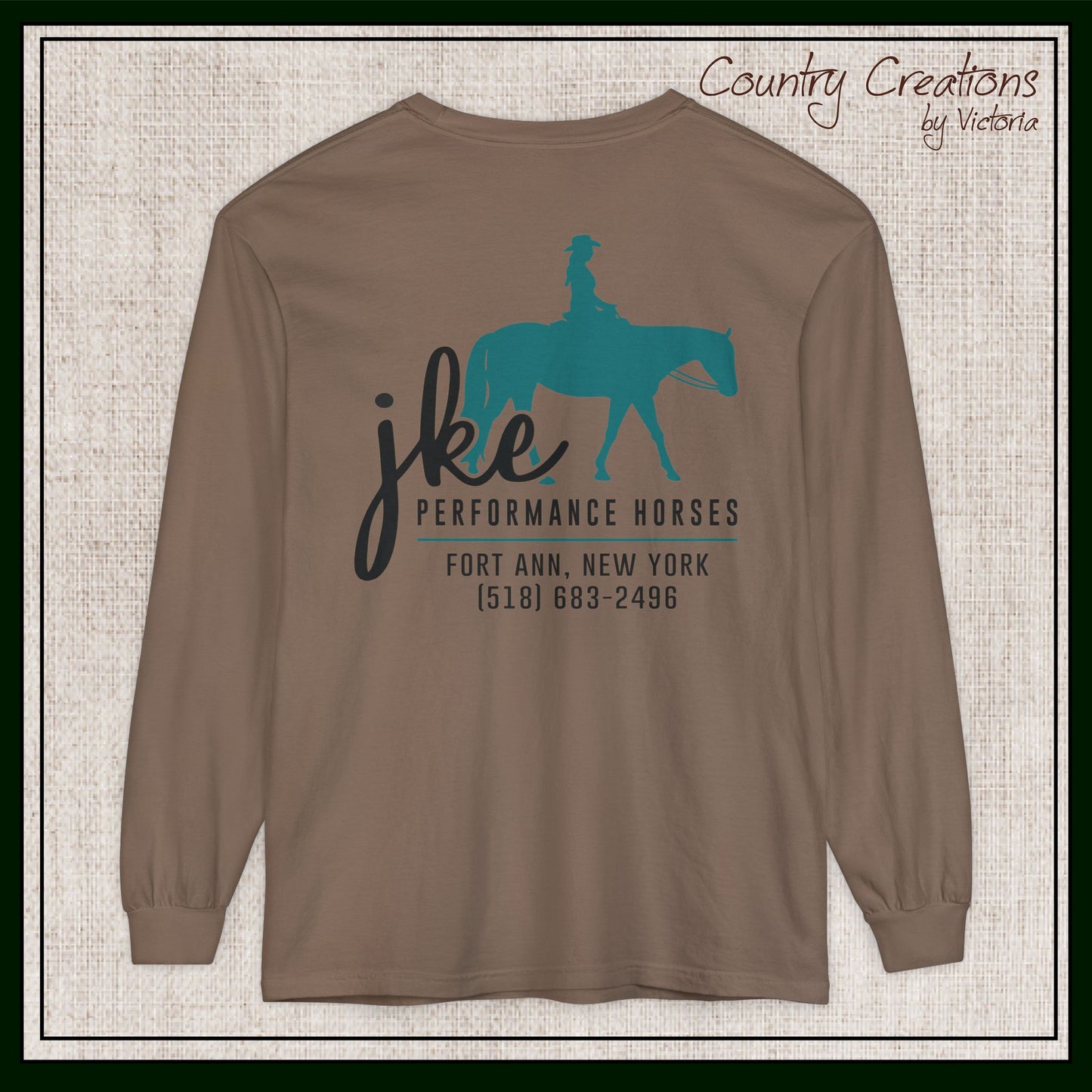 JKE Performance Horses Long Sleeve Comfort Colors® T-Shirt (3968)