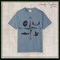 Adirondack Adventurers Compass Comfort Colors Short Sleeve Unisex T-Shirt - ADK Hunters Compass (P6027)
