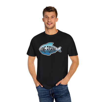 Gone Fishing  Comfort Colors T-Shirt | Garment-Dyed Short Sleeve T-Shirt, Perfect for Fishing Enthusiasts (P-6065)