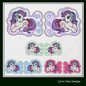 MLP Glory Shoe Wing Machine Embroidery Design – In The Hoop Fandom Pony Wing Shoelace Charms for Shoes and Boots – 4x4 & 5x7 Hoop (1781)