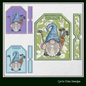 Golf Gnome Bag Tag Machine Embroidery Design | Golfing Gnome In The Hoop Luggage Tag (1786)